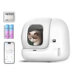 Petkit - Pura Max 2 Litiere Chat Autonettoyante Capacité Maximale de 76L, Bac à Litière Autonettoyante Amélioré,