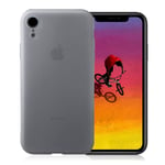 Apple iPhone Xr Sormejälki Hylkivä Matta Pintainen Pehmeä Muovinen Takasuoja Kuori - Valkoinen