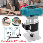 6 Speeds Brushless Laminate Trimmer Router Cordless For Makita 18V Battery