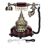 Retro Corded Landline Telephone Caller ID Vintage Desktop Phone For Home Office