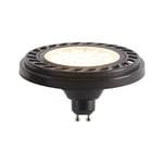 Led GU10 dimmable AR111 noir 8W 600 lm 2700K - Noir - Luedd