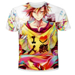 ZOSUO Summer T-Shirt Casual Round Neck Short Sleeved 3D HD NO GAME NO LIFE Sora Anime Graphics Half Sleeved Japanese Cartoon Manga Cosplay Tee Clothes,XXXXL