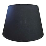 Abat-jour - Rond - Noir - Pour lampe - Base 35cm - Culot E27 avec réducteur