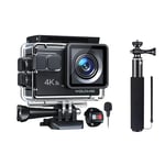 WOLFANG Caméra Sport GA100 4K30FPS & Ensemble de Selfie Stick