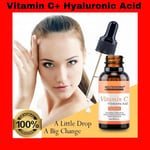 Vitamin C Face Serum Cream with Hyaluronic Acid - Anti Ageing/Aging Anti Wrinkle