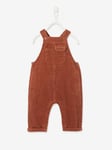 Corduroy Dungarees for Babies dark brown