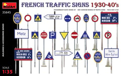 Mini Art 35645 French Traffic Signs 1930-40's DIORAMA SCALE 1/35 NEW