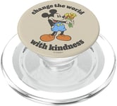 Disney Mickey Mouse Hands Flowers Change The World Kindness PopSockets PopGrip pour MagSafe