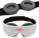 Manta Sleep Mask - 100% Light Blocking Eye Mask, 1 count (Pack of 1), Gray 