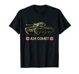 Vintage World War 2 British Army Tank A34 Comet WW2 gift T-Shirt