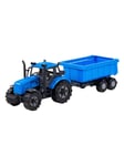 Cavallino Toys - Cavallino Tractor with Dump Truck Trailer Blue Scale 1:32