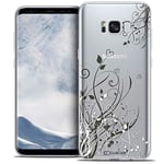 Caseink - Coque Housse Etui pour Samsung Galaxy S8+/ Plus (G955) [Crystal Gel Motif HD Collection Love Saint Valentin Design Hearts Flowers - Souple - Ultra Fin - Imprimé en France]