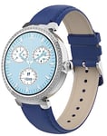 SMARTY2.0 - Smartwatch SW062C - Bleu/Bleu - Appel Bluetooth, Contrôle du Sommeil, Cardio Fréquence Real-Time, Résistance à l'eau IP67 - Bracelet PU - Dimensions 39,8 x 10,5 mm (Bleu/Bleu Clair),