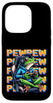 iPhone 14 Pro Cute Gaming Frog Pew Video Game Graphic Men Boys Kids Women Case