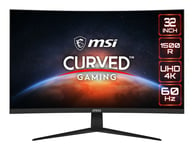 MSI PC Gaming Monitor G321CU 31.5 Curved UHD Black - 4711377001854