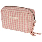 Konges Sløjd Seersucker Small Toiletry Bag Powder Pink Check | Rosa | 0