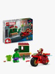 LEGO Marvel 76287 Iron Man with Bike and The Hulk