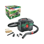 Bosch Home and Garden - Aspirateur d’eau et poussière sans fil Bosch - AdvancedVac 18V-8 (sans batterie, système 18V, set d’accessoires inclus, livré dans un emballage en carton)