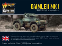 British  Daimler Armoured Car Mk.I (Resin/White Metal)