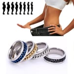 LONG-D 2 pièces Anneau Amincissant, Bague Amincissante Amincissante Fat Burning Outils Minceur pour Hommes Femmes,d'or,22mm