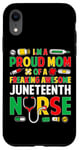 iPhone XR Black Women In Nursing Design for a Juneteenth Nurse Case