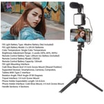 Video Vlog Kit Accessories Tripod Fill Light 3 Levels Brightness Phone Hol Part