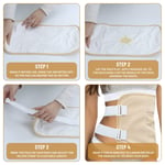 Castor Oil Pack Ergonomic Castor Oil Wrap Soft Adjustable For Home Yoga LSO