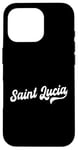 iPhone 16 Pro Saint Lucia Typeset Love St. Lucia St. Lucian Pride Case