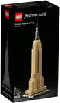 LEGO 21046 Architecture Empire State Building New York Landmark, Creative Activity, Collectible Model Kits for Adults to Build, Home Decor Gift Idea