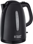 Russell Hobbs Textures Electric 1.7L Cordless Kettle (Fast Boil 3KW, Black Premi