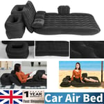 Camping Travel Inflatable Rear Car Boot Air Bed Mattress Sleep Rest Black + Pump