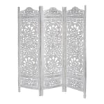 Dkd Home Decor - Paravent Blanc Bois de manguier Bois mdf 150 x 2 x 180 cm