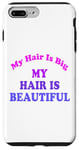 Coque pour iPhone 7 Plus/8 Plus Love Big My Hair Is Beautiful Afro Bouclés Rose