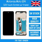 Motorola Moto G04 XT2421-2 LCD Touch Screen Display Digitizer with Frame