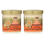 2x African Pride Shea Butter Moisture Intense Miracle Leave in Conditioner 425g