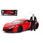 [FR] Jada Toys LYKAN HYPERSPORT FAST & FURIOUS 7 W/LIGHTS & DOM FIGURE 1:18 - JA