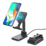 FAPPEN 15W Wireless Charger, Foldable Wireless Charging Stand, Fast Wireless Charging Dock Station, Qi Charger for 15W/10W/7.5/5W for iPhone 12/11/11 Pro Max/X/XS/XR, Samsung Note10/S20/S10 etc