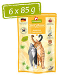 GranataPet Delicatessen Lot de 6 boîtes de 85 g de Nourriture Humide au Poulet pour Chat sans céréales et sans Sucre ajoutés à Haute teneur en Viande et huiles de qualité supérieure