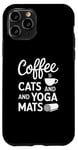 iPhone 11 Pro Funny Coffee Cats & Yoga Mats Mindful Workout Case