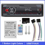 Autoradio 1 Din MP3-soitin Nauhuri Bluetooth Multimedia FM Audio stereovastaanotin Musiikki USB/SD In Dash AUX Input LED Radio