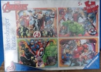 Ravensburger 4 x 100 Piece Jigsaw Puzzle - Marvel Avengers - New & Sealed