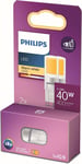 Philips Ampoule LED Capsule G9 40W Blanc Chaud, Verre, Lot De 2