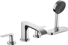 Hansgrohe 75444000 Vivenis 4-Loch Wannenrandarmatur mit Schlauchbox (sBox) Chrom Robinet de Baignoire 4 Trous