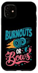 Coque pour iPhone 11 Burnouts or Bows Gender Reveal Party Baby Announcement