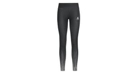 Collant long running odlo zeroweight print noir