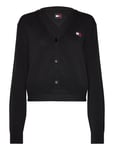 Tommy Jeans Tjw Essential Badge Cardigan Ext Svart