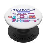 Pharmacien Pharmacy Squad Pharmacy Technician 25 septembre PopSockets PopGrip Interchangeable