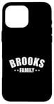 Coque pour iPhone 16 Pro Max Brooks Nom de famille assorti rétro