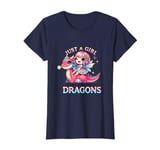 Cute Just a Girl Who Loves Dragons T-Shirt