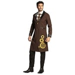 Boland - Costume de Sir Steampunk, veste et chemise, pour homme, timepunk, blazer, dickey, aristocrate, déguisement, carnaval, fête costumée